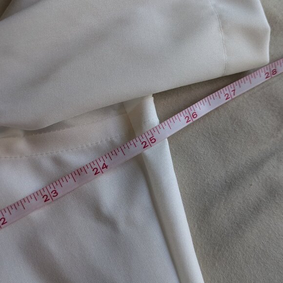 Olymp Luxor business modern fit beige short-sleeve dress shirt men 17.5/44 - Picture 6 of 7